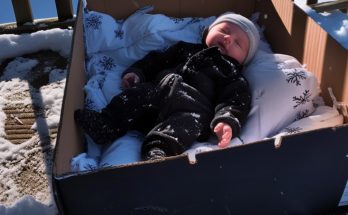 Boy Runs into Huge Box on Doorstep in the Winter Cold, Hears Loud Cry from Inside — Story of the Day